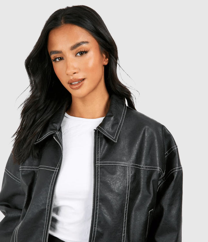 Breeze™ | Loose Fit Leather Jacket